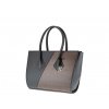 kabelka Betty / black leather & oak