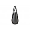 kabelka Betty / black leather & amazaque