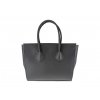 kabelka Betty / black leather & amazaque