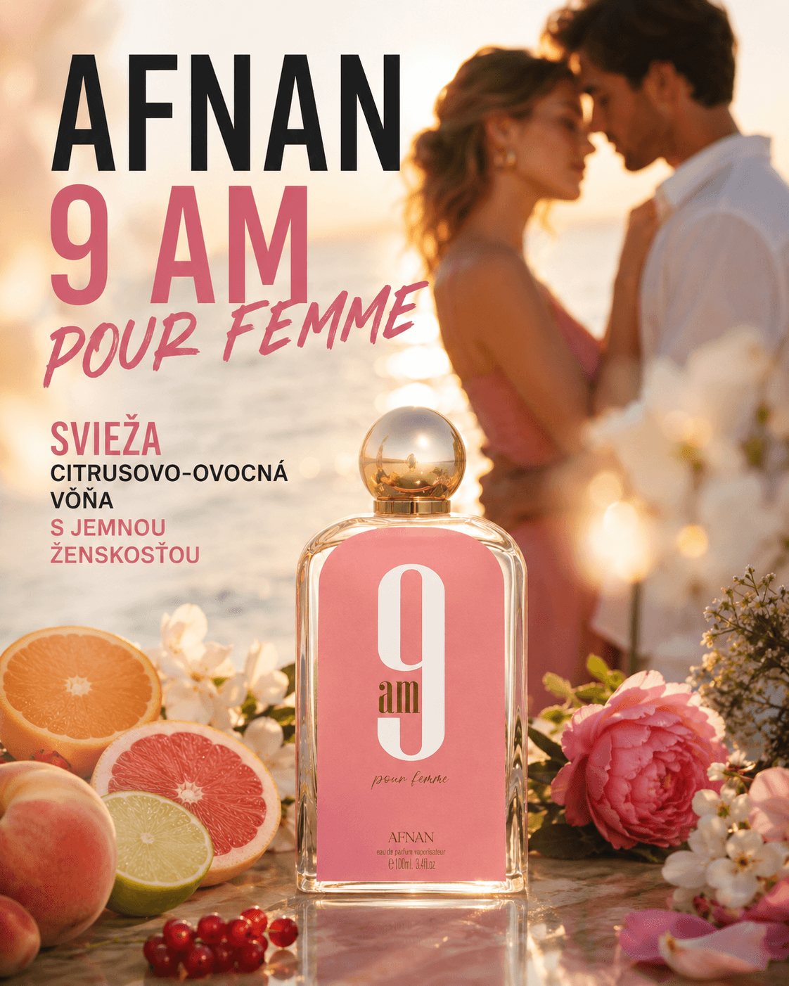 Recenzia: Afnan 9 AM Pour Femme svieža citrusovo-ovocná vôňa s jemnou ženskosťou