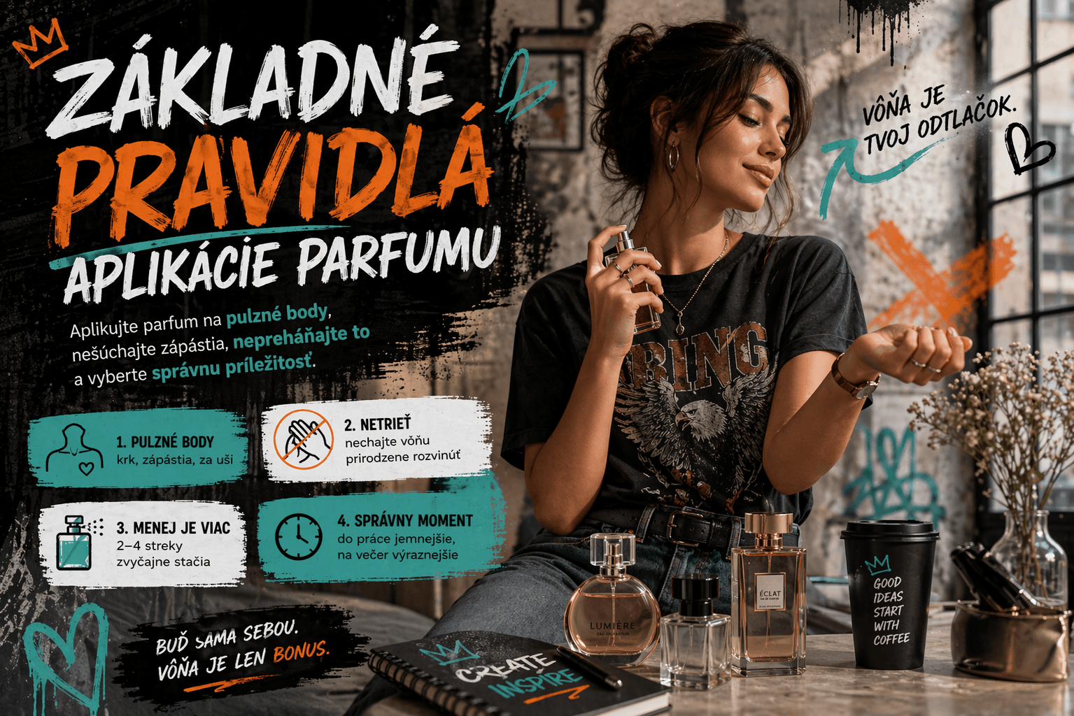 Ako správne aplikovať parfum