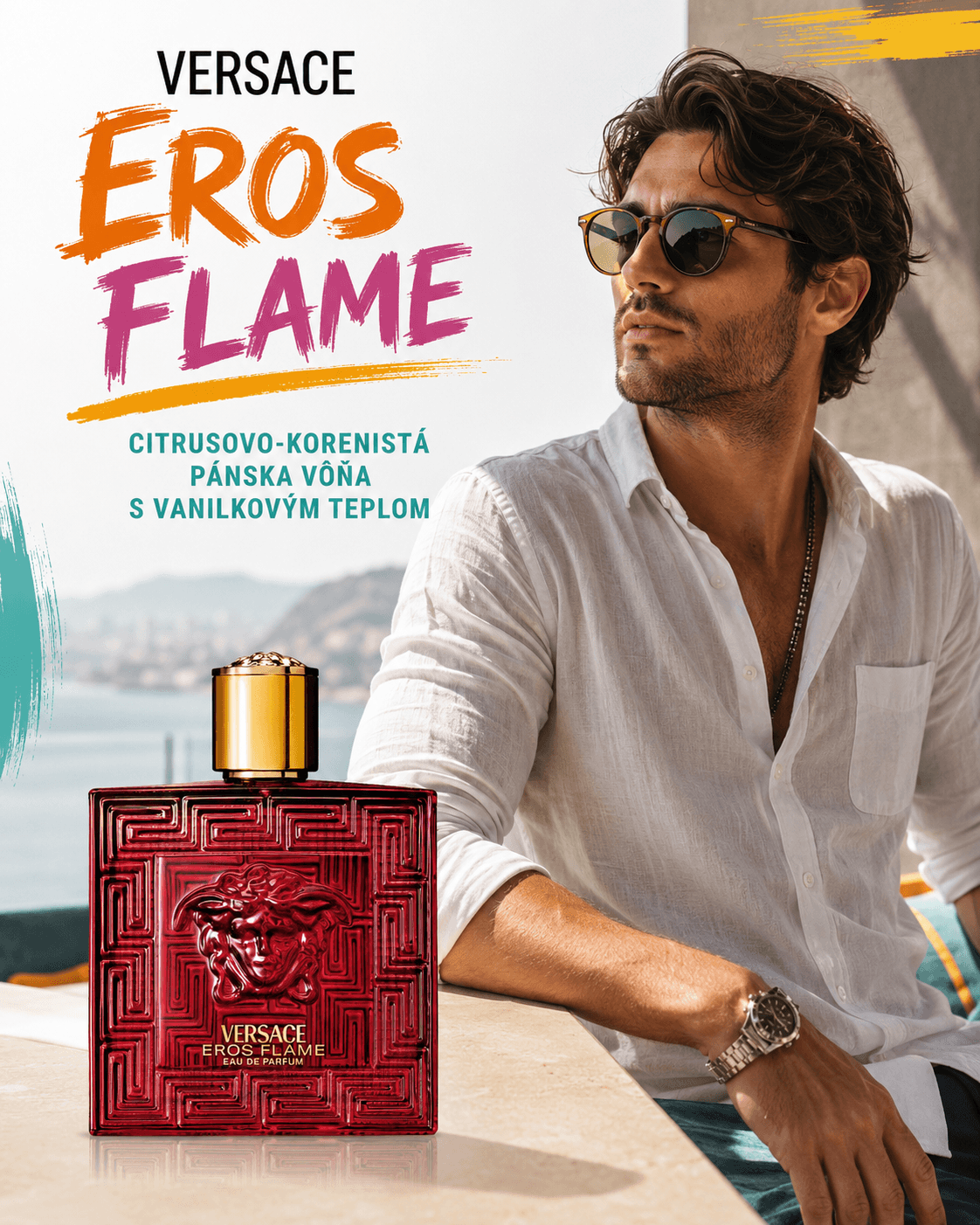 Recenzia: Eros Flame Versace citrusovo-korenistá pánska vôňa s vanilkovým teplom