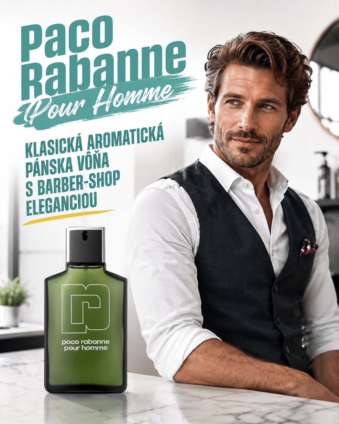 Recenzia: Paco Rabanne Pour Homme klasická aromatická pánska vôňa s barber-shop eleganciou