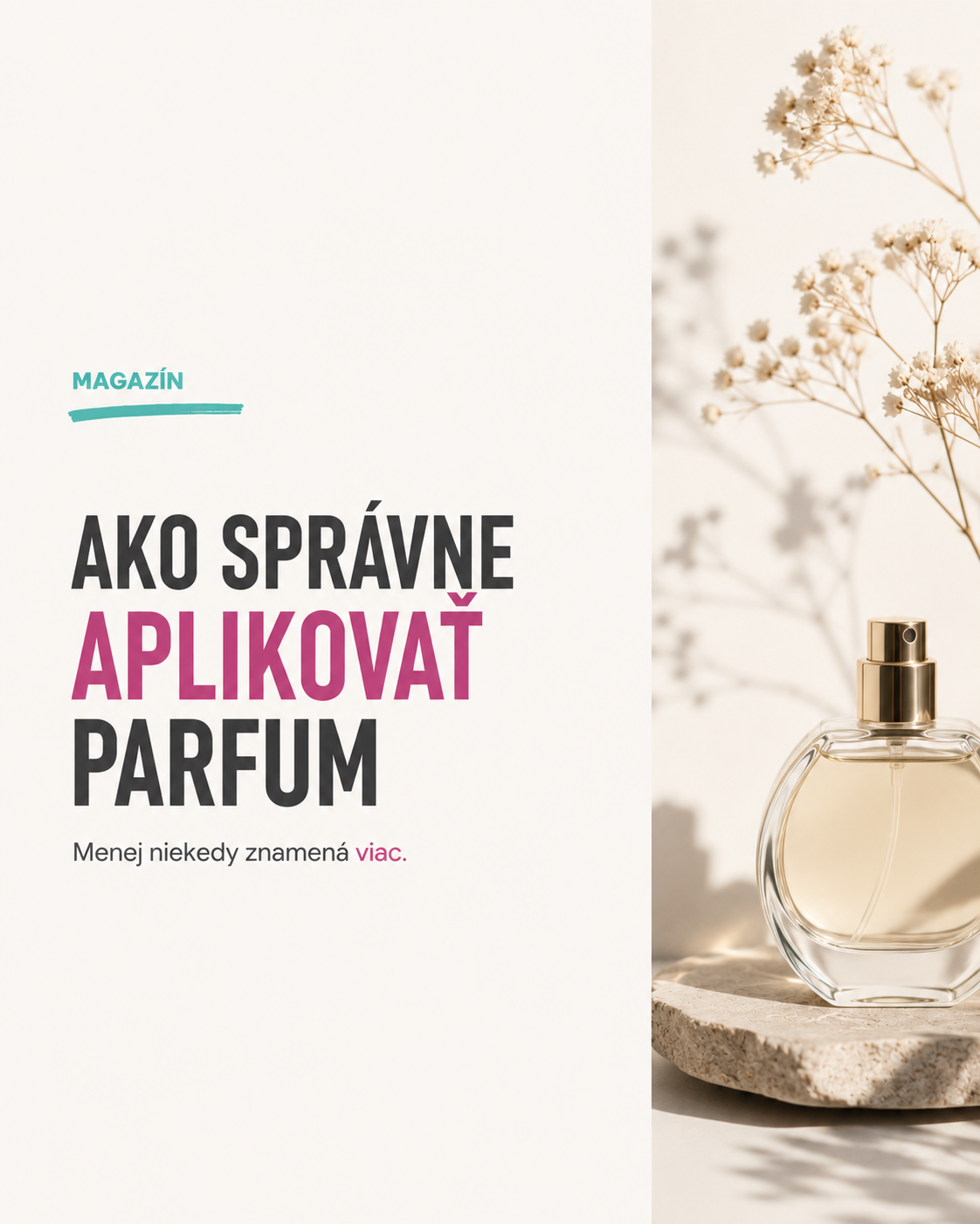 Ako správne aplikovať parfum