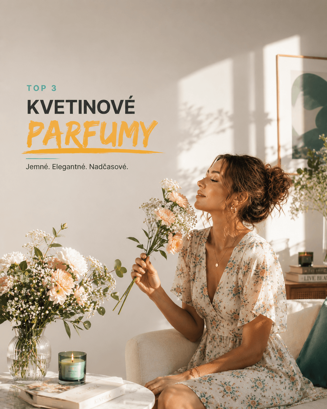 Top 3 kvetinové vône: jemné, svieže aj elegantné parfumy