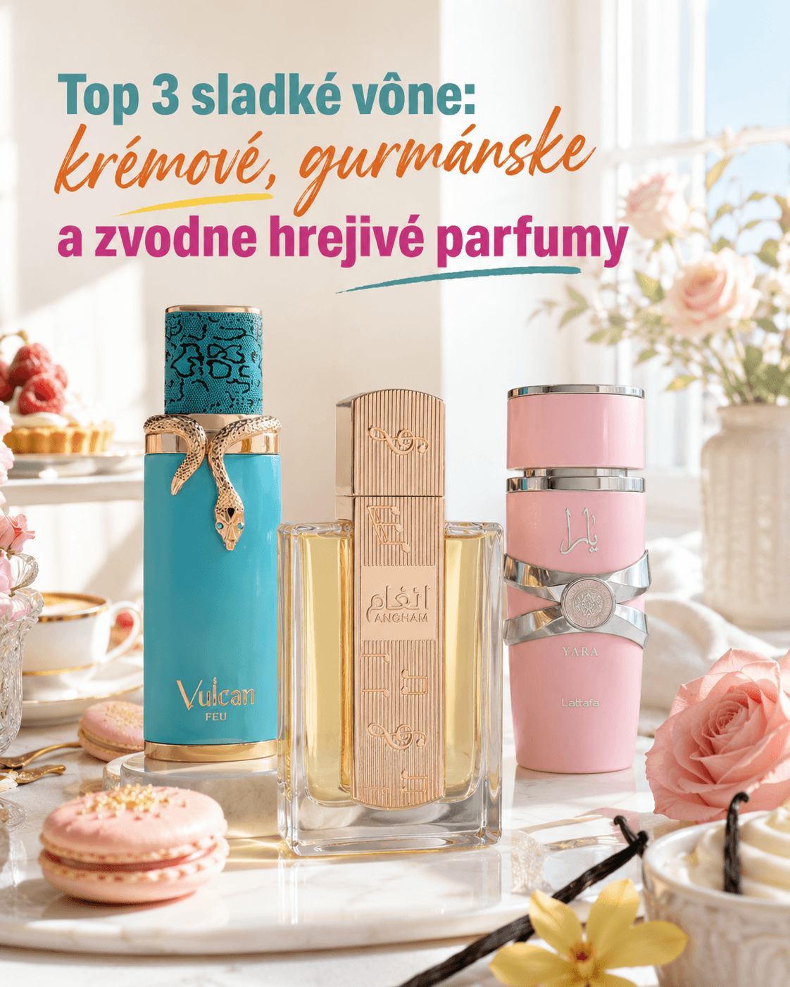 Top 3 sladké vône: krémové, gurmánske a zvodne hrejivé parfumy