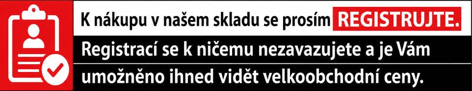 Náš velkoobchod je tu pouze pro registrované zákazníky.