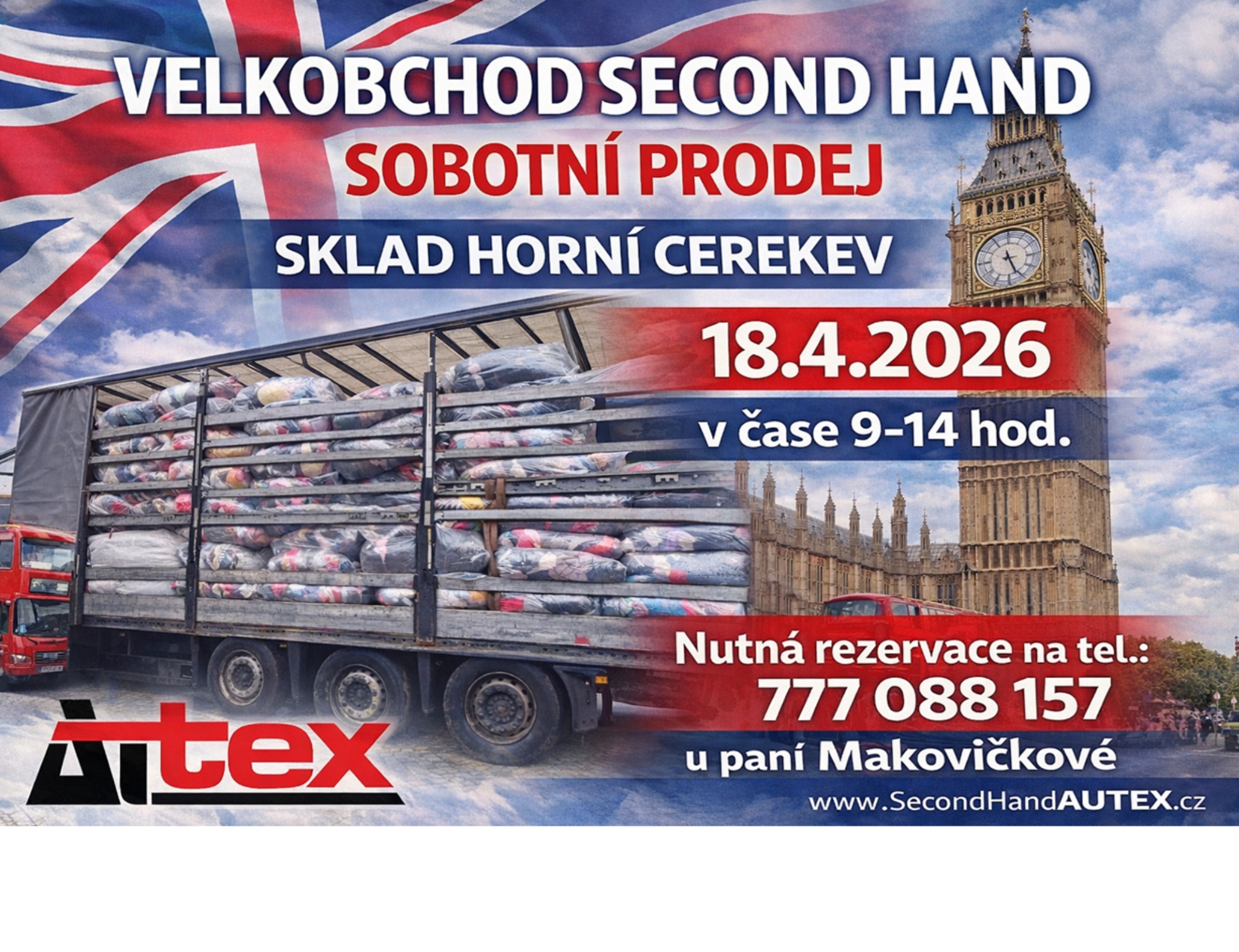 Rezervujte si termín sobotního náskupu ve skladu Horní Cerekev