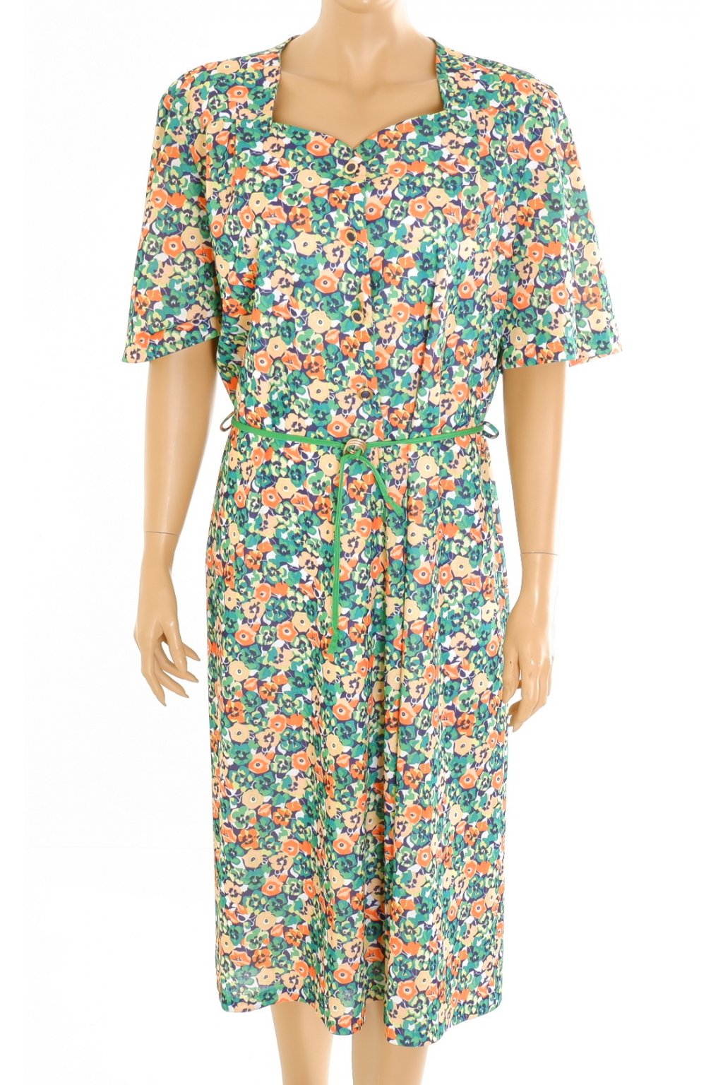 Šaty Haanen Mode vintage květované vel. L - XL