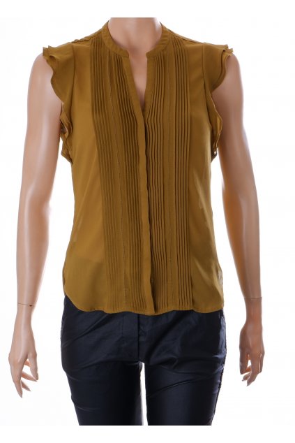 Halenka H&M khaki zelená zdobená zámkováním propínací vel S
