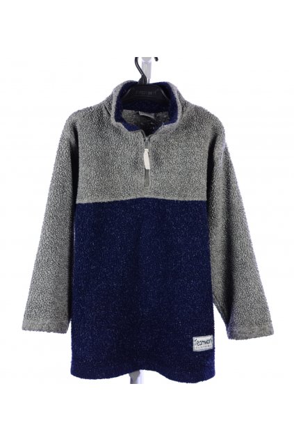 Mikina modro - šedá Teamwork vel. 152