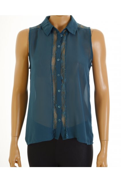 Halenka Only tyrkysová s krajkou vel. S / 38