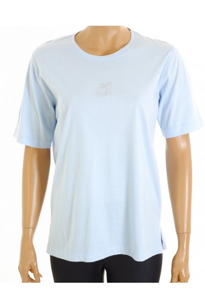 Tričko Palm modré s kamínky vel. M - L