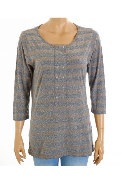 Tričko Maison Scotch šedo hnědé vel. S - M