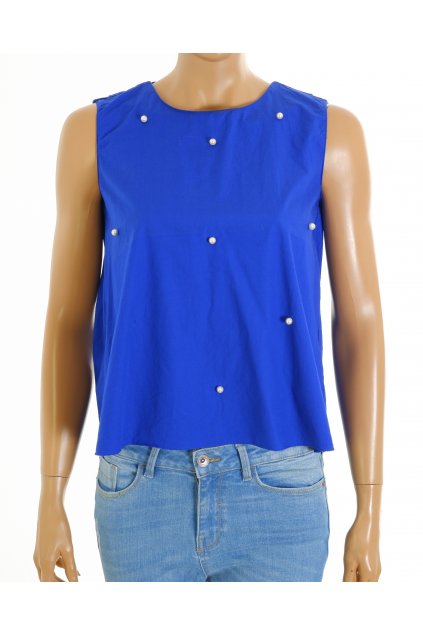 Halenka Zara tmavě modrá s perličkami vel. S vada