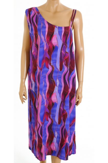 Šaty Ulla Popken barevné do fialova vel. XL vada