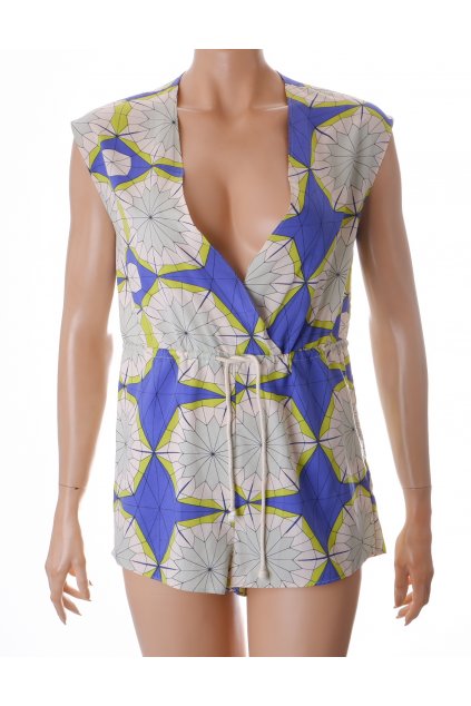 Šaty overa Asos barevný geometrický vzor vel XS/S