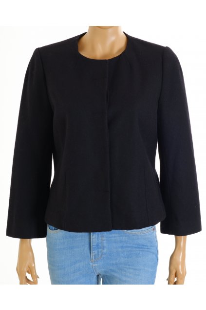 Kabátek Joe černý 56% vlna NOVÝ S VISAČKOU vel. M - L