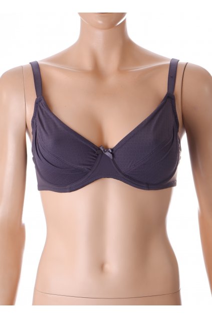 Podprsenka 80B šedá s kosticemi