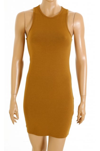 Šaty Forever21 žluto hnědé vel. S - M