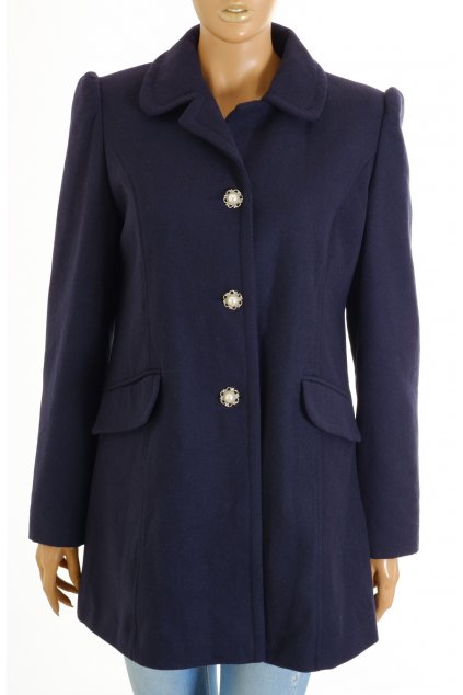 Kabát dorothy Perkins modrý s ozdobnými knoflíky vel. M