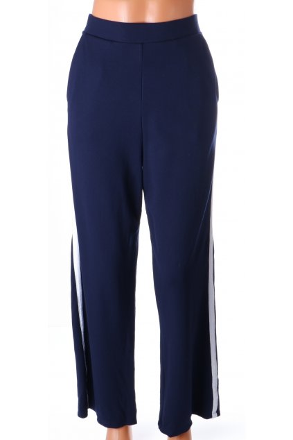 Kalhoty tepláky Whitelabel vel. M modré bílý pruh