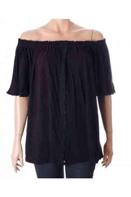 Halenka NewLook vel. XL/XXL černá s krajkou