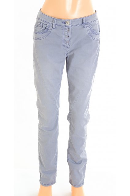 Kalhoty Cecil světle modré vyšisovaný styl vel. S / 28