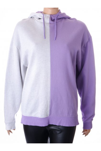 Mikina Asos šedo fialová s kapucí obrázek na zádech vel S