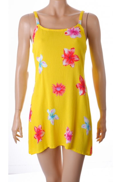 Šaty Wayans žluté letní květované vel. S