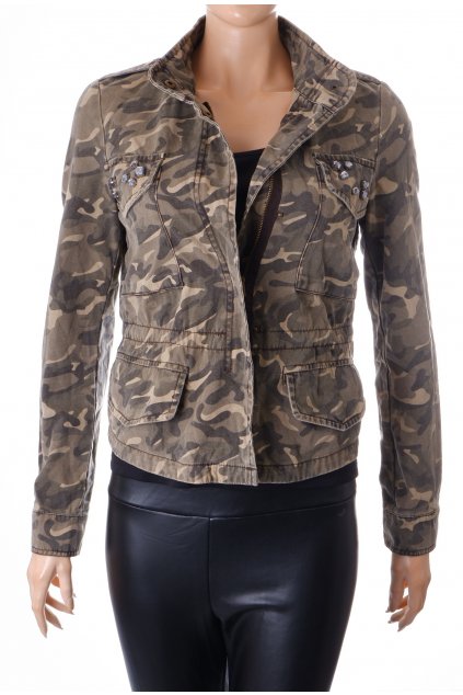 Bunda Atmosphere army vzor s kamínky vel. S vada