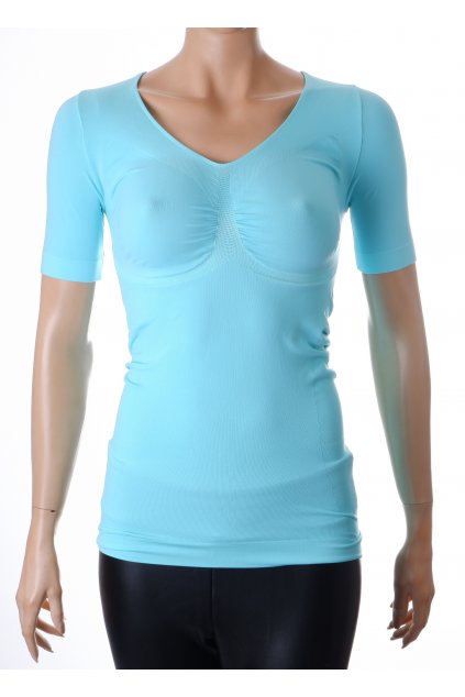 Tričko stahovací světle tyrkysové vel. L - XL