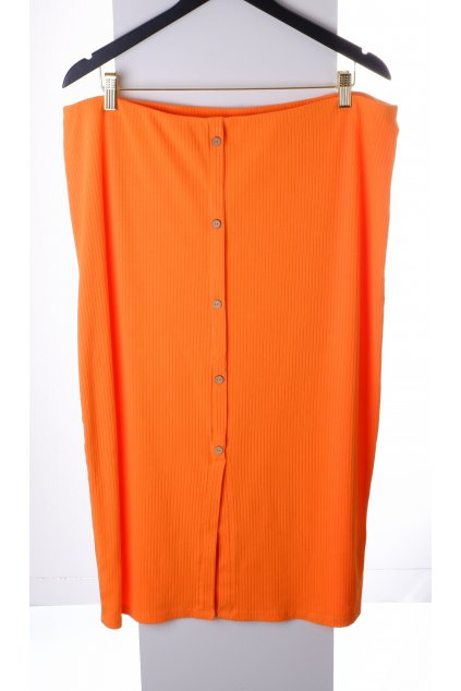 Sukně George oranžová s ozdobnými knoflíčky vel. XL / uk 20