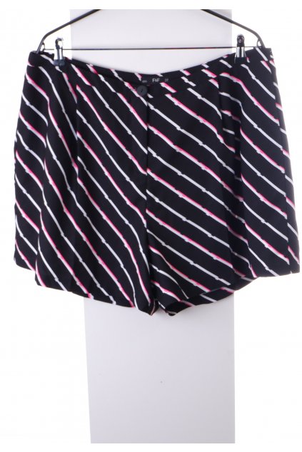 Kraťasy F&F černé s bílým a růžovým proužkem lehké vel. 48 / uk 20 / XL