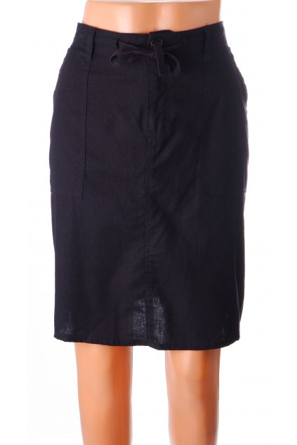 Sukně Janina černá 35% len vel. 42 / M - L