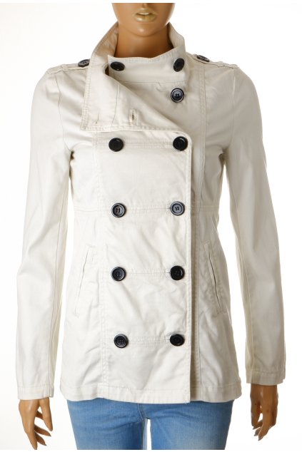Kabát H&M bílý krémový vel. 164 / XS