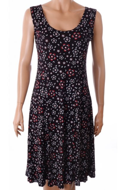 Šaty Two Brothers černé s květy vel. L