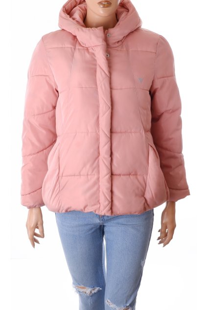 Bunda Guess růžová zimní vel. S vada