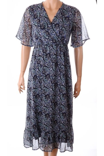 Šaty Only vzorované modré dlouhé vel. XS - S