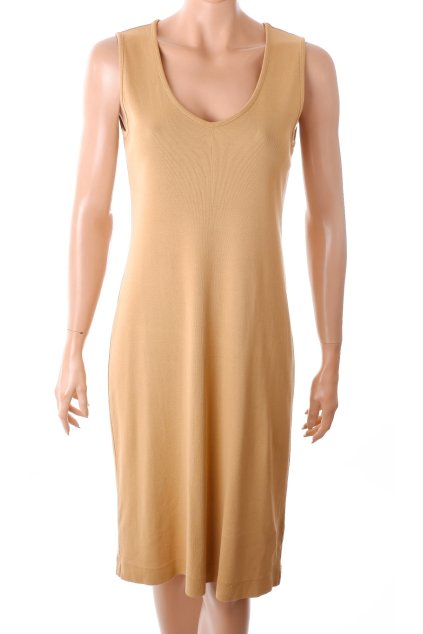 Šaty béžové pískové vel. M - L