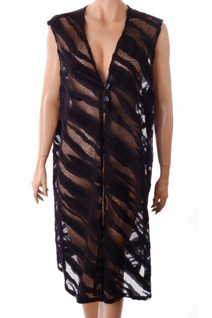 Přehoz černý síťovaný vel. XL