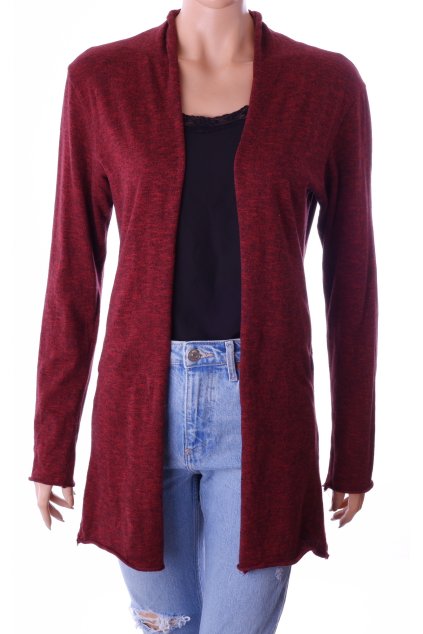 Kardigan Ashes to DVST vínovo červená melanž vel. S