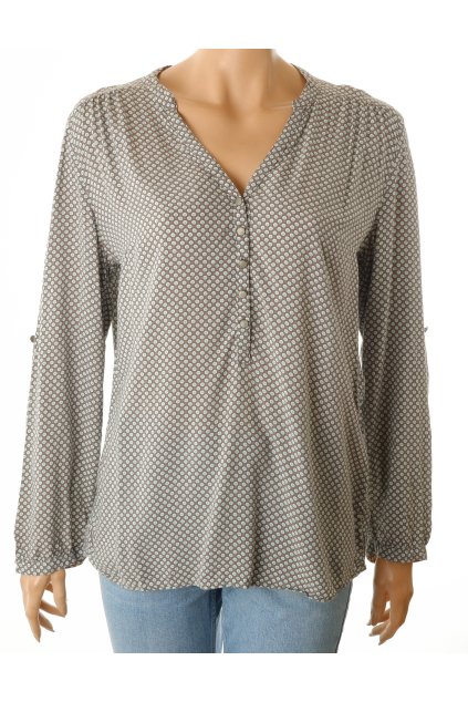 Halenka Cartoon šedá se zelenými puntíky vel. M - L