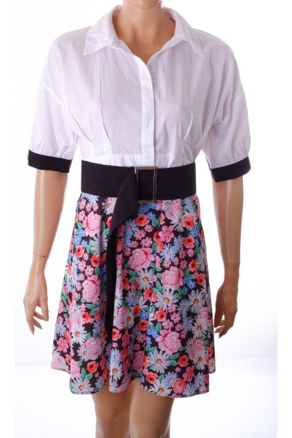 Šaty Trendyol se spodní květovanou částí vel. M / 40