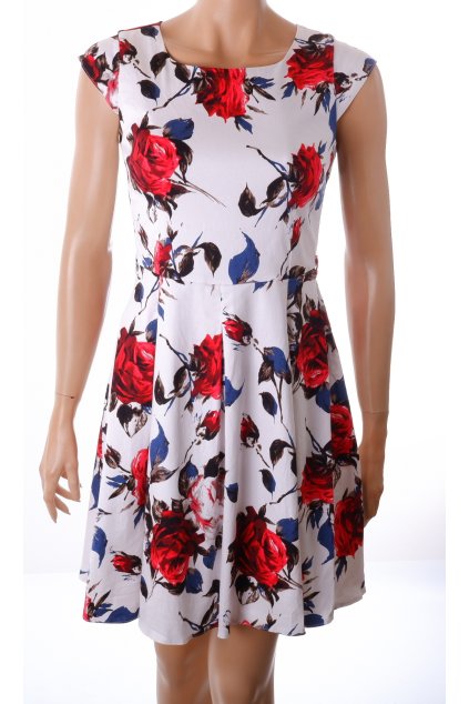 Šaty Two Blue květované vel. S - M vada