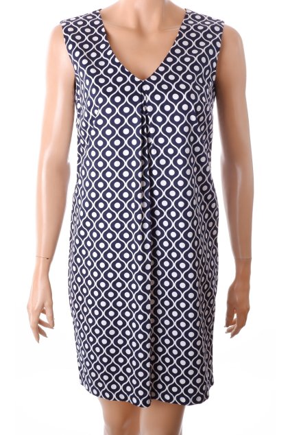 Šaty Tatuum modro bílý vzor s kapsami vel. S / 36