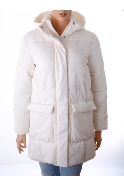 Bunda Tex zimní bílá krémová vel. XS - S