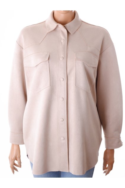 Bunda Zara košile béžová oversize vel. XS - S