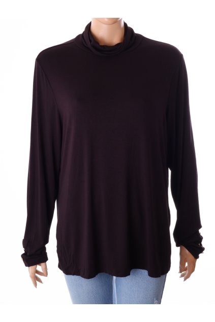 Tričko Dorothy Perkins rolák černý se zlatými knoflíčky na rukávech vel. 50 / uk 22 / XL