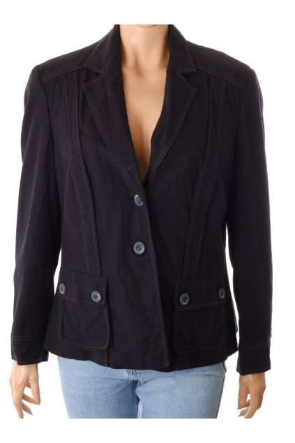 Sako Marks&Spencer černé 56% len vel. L / uk 18